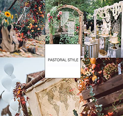 VALAM Biały łapacz snów makrama, ręcznie wykonany, dekoracja boho, mały łapacz snów, prezent w stylu vintage, ręcznie tkana dekoracja pokoju, 55 x 15 cm - obrazek 2