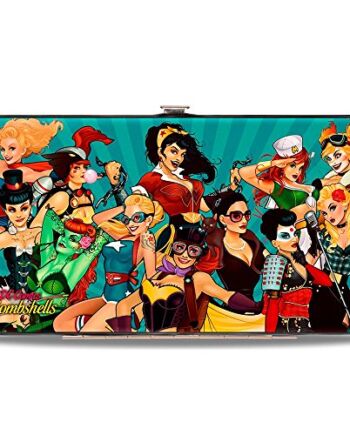 Buckle-Down Damski portfel na zawiasy Dc Bombshells, wielokolorowy, bez rozmiaru
