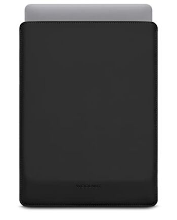 Woolnut Matowy pokrowiec z PU do MacBooka Pro 14 - czarny