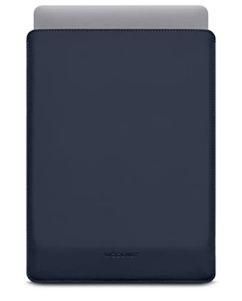 Woolnut Matowy pokrowiec z PU do MacBooka Pro 14 - niebieski