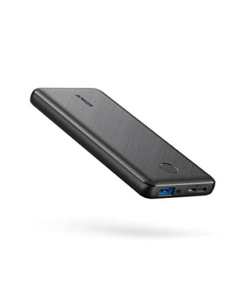 Anker Powercore Slim 10000 Kompaktowa bateria zewnętrzna 10.000 mAh z szybką prędkością i technologią ładowania PowerIQ i VoltageBoost do iPhone'a, Samsung Galaxy i innych