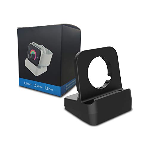 Cozycase Stacja ładująca, stojak kompatybilny z Apple Watch Series 8/Series 7/SE/Series 6/Series 5/Series 4/Series 3/Series 2/Series 1, uchwyt do stacji dokującej do 44 mm/42 mm/40 mm/38 mm (czarny) - obrazek 2