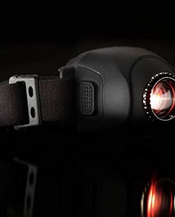 New Direction Tackle Lampa czołowa/lampa czołowa H9pro (możliwość łączenia ze wskaźnikiem brań ND S9/ND Dongle/ND Smart Band), 1 czerwona i 1 biała dioda Cree LED