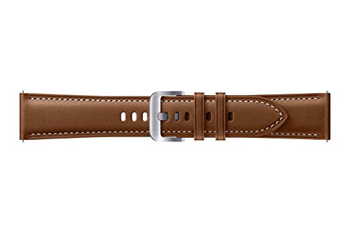 Samsung Stitch Leather bransoletka ET-SLR84, pasek do zegarka Galaxy Watch3 o szerokości 22 mm, pasek z prawdziwej skóry w kolorze brązowym - obrazek 2