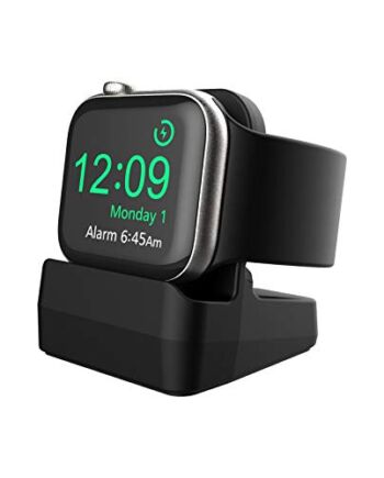 Cozycase Stacja ładująca, stojak kompatybilny z Apple Watch Series 8/Series 7/SE/Series 6/Series 5/Series 4/Series 3/Series 2/Series 1, uchwyt do stacji dokującej do 44 mm/42 mm/40 mm/38 mm (czarny)