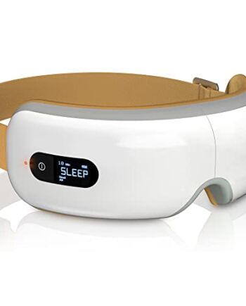 Breo Masażer do oczu, relaksująca maska do masażu oczu poprzez ciśnienie powietrza, wibracje i ciepło, łagodzi zmęczenie wzroku, wspomaga zasypianie, pomysł na prezent - iSee4