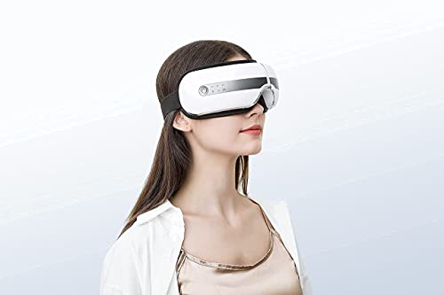 Masażer do oczu z pilotem i ciepłem, Kompresja powietrza masażer do terapii oczu, poprawa snu (AM004)