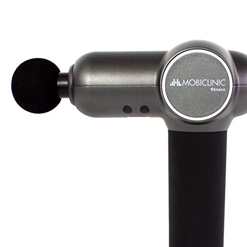 Mobiclinic, Pistolet do masażu mięśni, Elektryczny, Europejska marka, Głęboki masażer tkanki mięśniowej, 6 poziomów intensywności, 6 różnych głowic masujących w zestawie, kolor szary, z szeroką gamą różnych głowic masujących. - obrazek 5