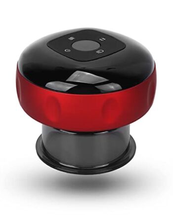 Masażer do Terapii Bańkami, Inteligentne Narzędzia do Skrobania Cupper Profesjonalny Zestaw Bańek do łagodzenia Zmęczenia Lepsze Krążenie Krwi Pielęgnacja Skóry Bateria 1500 MAh(czerwony)