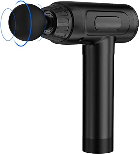 Massage Gun Deep Tissue, Percussion Muscle Massager Gun, 30 Speeds Quiet Handheld Massager for Muscle Neck Back Shoulder , LCD Touch Screen with 10 Heads