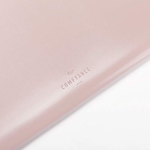 Comfyable Skórzany pokrowiec na laptopa 13-13,3 cala do MacBook Pro i MacBook Air - PVC skórzana koperta rękaw obudowa na komputer do Mac, różowy - obrazek 3