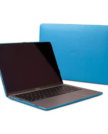 Etui Dreem Euclid MacBook Air - 13-calowa twarda osłona na laptopa MacBook Air 2020-2018 (Retina i M1), luksusowa skóra wegańska, górna i dolna powłoka dla dodatkowej ochrony - Sky