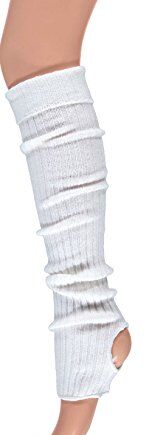 krautwear® Damskie dziewczęce getry baletowe z otworem na piętę ociepl