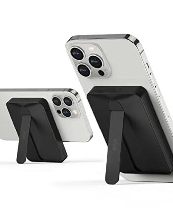 ESR HaloLock Mini Kickstand Wireless Powerbank, pojemność 5000 mAh, MagSafe zestaw baterii z kablem USB-C kompatybilny z iPhone 14/14 Pro/14 Pro Max/14 Plus i serii 13/12, czarny