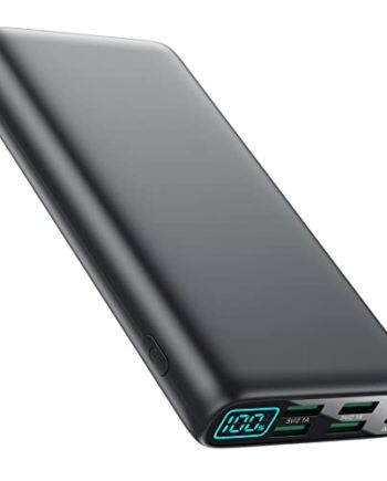 HRTOJ Power Bank, 4 wyjścia USB 26800 mAh [100%-0%] wyświetlacz LED, powerbank USB C, wejście zewnętrzny akumulator, ładowarka do iPhone 12 13 Pro Max Samsung S21 S20 Huawei itp.