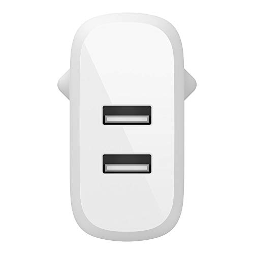 Belkin Boost Charge ładowarka sieciowa USB-A, 24 W, z dwoma portami i kablem USB-A/Micro-USB (do urządzeń takich jak smartfony, tablety, słuchawki bezprzewodowe, power banki i przenośne głośniki) - obrazek 3