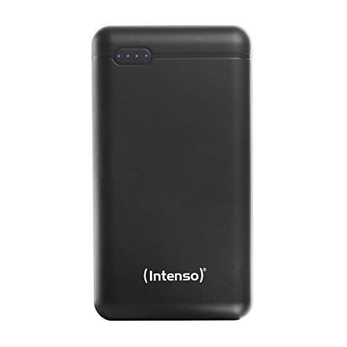 Intenso Power Bank XS 20000, przenośna ładowarka (20000 mAh, kompatybilna ze smartfonem/tabletem PC i innymi), czarna, 7313550