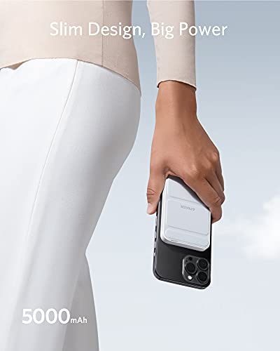 Anker Power Bank, 622 bateria magnetyczna (MagGo), składana magnetyczna bezprzewodowa przenośna ładowarka 5000 mAh i USB-C do serii iPhone 14/13 - obrazek 4