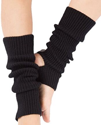 Tukistore Damskie i dziewczęce getry baletowe z otworem na pięcie, do