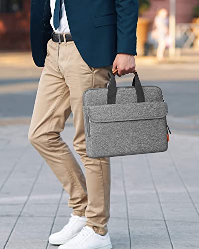 Inateck 13,3-calowa teczka na laptopa, kompatybilna z MacBook Pro 14 2021 M1, MacBook Air 13 M2/M1 2022-2012, MacBook Pro 13 M2/M1 2022-2012, Surface Pro 8/7/6/X/5/4/3, MateBook D14 - szary - obrazek 2