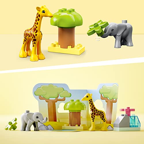 LEGO DUPLO 10971 Dzikie zwierzęta Afryki — zestaw ze zwierzętami z safari dla małych dzieci i przedszkolaków w wieku od dwóch lat (10 elementów) - obrazek 6