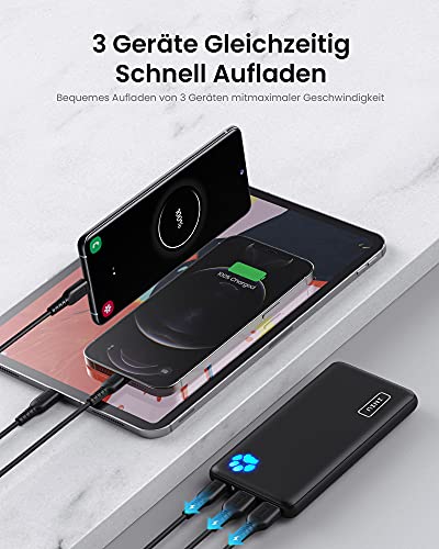 INIU Power Bank, Slimmest i Najlżejsza 10 000 mAh 3A Szybka 3 Wyjścia, - obrazek 5