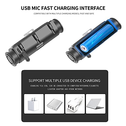 Lampa czołowa LED, 500 lumenów, ładowana przez USB, bardzo jasna, 7 trybów pracy, lekka lampa czołowa, zdejmowana lampa czołowa COB, z białym czerwonym światłem na kemping, wędrówki, bieganie, wędkowanie - obrazek 2