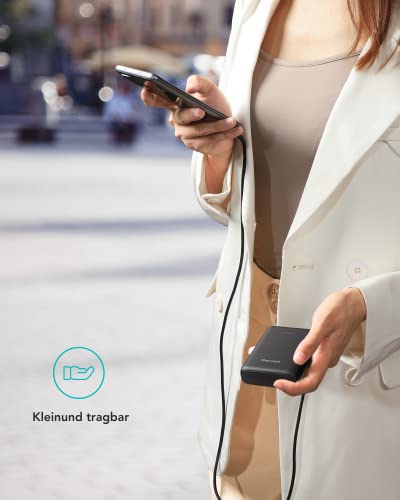 Charmast Mini Power Bank 10400mAh, 20W QC 3.0 kompaktowy Powerbanki USB C Power delivery zewnętrzny akumulator kompatybilny z iPhone 13/12/11/X/8, iPad, Samsung, Huawei, Xiaomi - obrazek 4