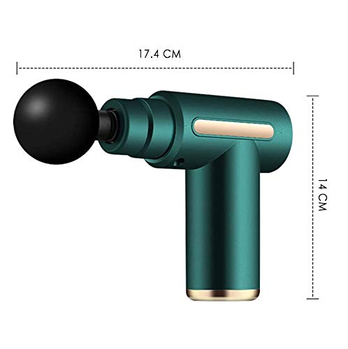 azorex Pistolet do Masażu Mięśni Mini Tkanina z 6 poziomami 4 Osobista Głowica Masażera (Czarna) - obrazek 9