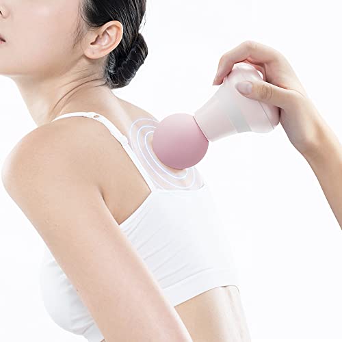 Pistolet do masażu mięśni, długi tryb czuwania, mini pistolet do masażu z 6 prędkościami, cichy pistolet do masażu łagodzi ból, przenośny masażer ręczny do uprawiania sportu, pracy, podróży, różowy - obrazek 6