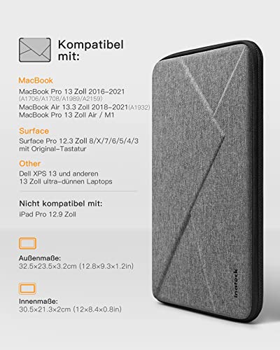 Inateck Twarda obudowa o przekątnej 13" odporna na wstrząsy obudowa ko - obrazek 6