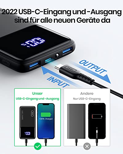 INIU Power Bank, 22.5W Powerbank Szybkie Ladowanie 10000mAh USB C in & - obrazek 7