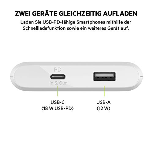 Belkin powerbank 10000mAh, przenośna ładowarka USB-C Power Delivery do - obrazek 2