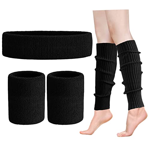 ONUPGO Ocieplacze na nogi, zestaw dla kobiet w stylu lat 80., neonowe,