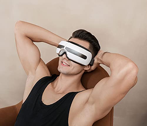 Masażer do oczu z pilotem i ciepłem, Kompresja powietrza masażer do terapii oczu, poprawa snu (AM004) - obrazek 4