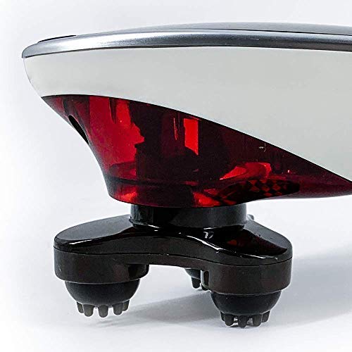 EGO® MINI Masażer do ciała (nowy model 2022) - Przenośny masażer elektryczny - Masaż Shiatsu i masaż ugniatający - 4 wymienne głowice dopasowujące się do dowolnej części ciała - obrazek 4