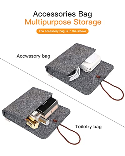 Inateck Euti Ochronne na MacBook Air 2018/2019/2020, 12,3-13 cala, Ciemnoszary - obrazek 4