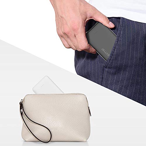 JELLYSUB Mini Power Bank z wbudowanymi kablami, zewnętrzna bateria 5000 mAh, przenośna ładowarka do iPhone'a, iPada i innych smartfonów - obrazek 5