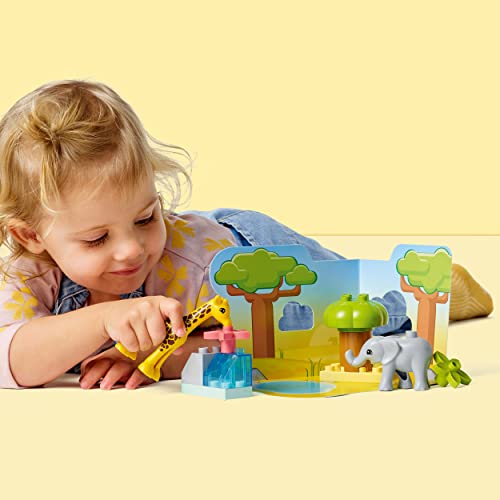 LEGO DUPLO 10971 Dzikie zwierzęta Afryki — zestaw ze zwierzętami z safari dla małych dzieci i przedszkolaków w wieku od dwóch lat (10 elementów) - obrazek 4