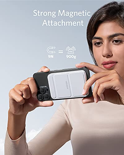 Anker Power Bank, 622 bateria magnetyczna (MagGo), składana magnetyczna bezprzewodowa przenośna ładowarka 5000 mAh i USB-C do serii iPhone 14/13 - obrazek 3