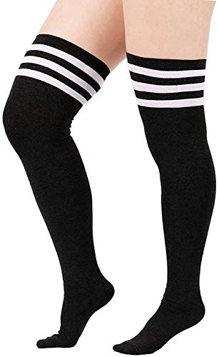 DRESHOW Bardzo Długi Zakolanówki dla Dziewczynek i Kobiet Naszywka Dłu - obrazek 7