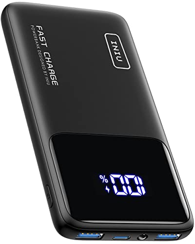 INIU Power Bank, 22.5W Powerbank Szybkie Ladowanie 10000mAh USB C in &