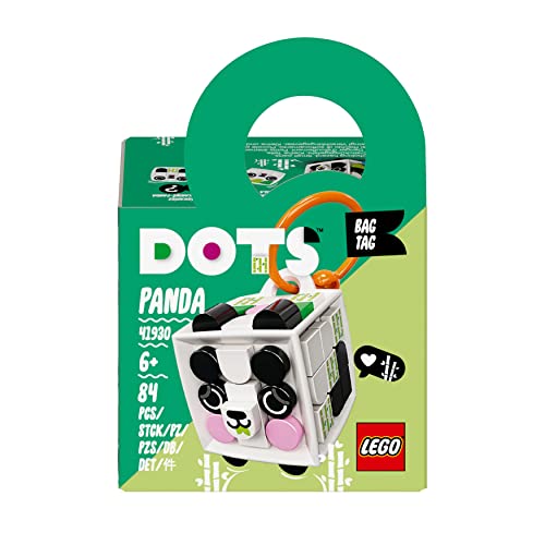 LEGO® DOTS Zawieszka z pandą 41930 — zestaw do dekorowania; niepowtarzalna zabawka do projektowania dla fanów akcesoriów (84 elementy) - obrazek 4