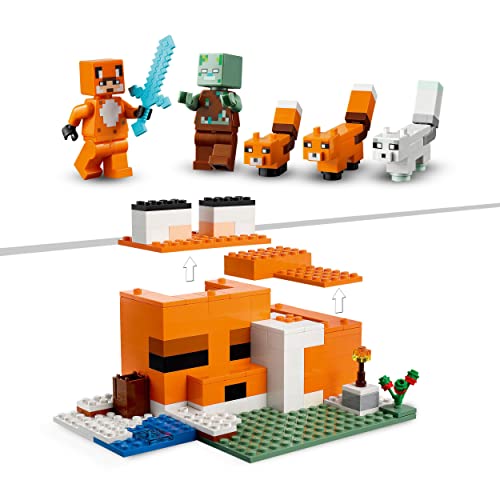 LEGO 21178 Minecraft Siedlisko lisów- zestaw konstrukcyjny i domek do - obrazek 5