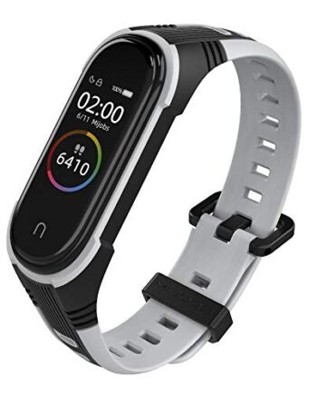 WIIKAI Zapasowe paski do zegarka, kompatybilne z Xiaomi Mi Band 4/Mi Band 3, silikonowy pasek do zegarka
