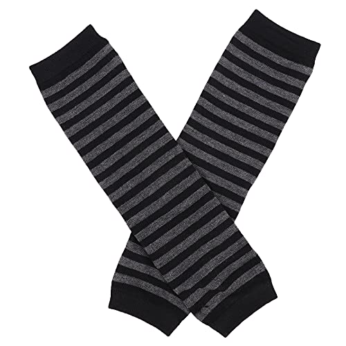 DRESHOW Skarpety damskie w paski Podkolanówki w paski Zestaw rękawicze - obrazek 7
