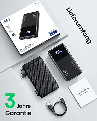 INIU Power Bank, 22.5W Powerbank Szybkie Ladowanie 10000mAh USB C in & - obrazek 2