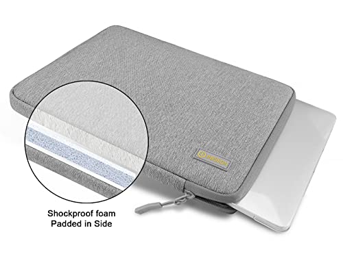 I INESEON 13-calowy pokrowiec ochronny na laptopa z etui na akcesoria do MacBooka Air 13 M1/M2, 2016-2022 MacBook Pro 13, Surface Pro 8/7/6/X, XPS 13, Envy 13, Matebook 13, szary - obrazek 4