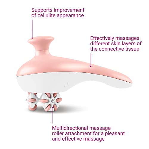 medisana AC 950 Masażer antycellulitowy dla jędrniejszej skóry z 3 nasadkami masującymi, samomasaż z 3 obrotowymi rolkami masującymi i 2 intensywnościami masażu, bezprzewodowy z akumulatorem - obrazek 4