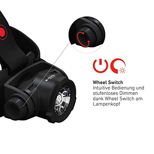 Ledlenser H7R Core latarka LED, 1200 lumenów, ładowana akumulatorem litowym, IP67, z możliwością ogniskowania, bezstopniowe ściemnianie, stałe światło, zasięg światła 260m - obrazek 8